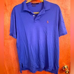 Polo by Ralph Lauren Men's Royal Blue Golf Shirt Pima Cotton Size L